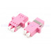 AD-2LF-2LF-OM4-MM LC OM4耦合器雙工雙耳 OM4 帶法蘭LC雙工多模光纖耦合器 LC/OM4雙工多模有耳LC型一體式光纖法蘭盤 耦合器適配器電信級